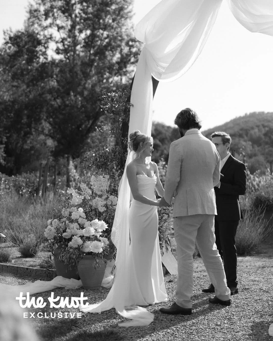 Foto do casamento de Hunter King e Chris Copier