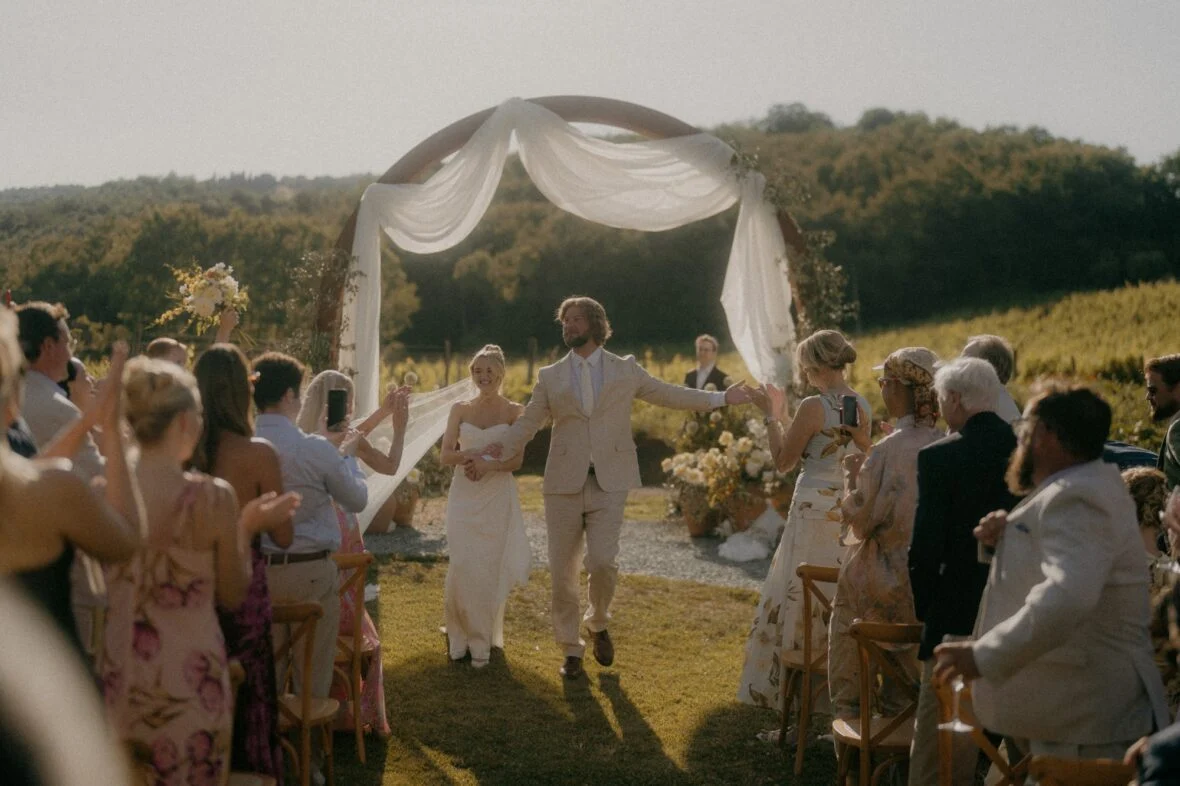 Foto do casamento de Hunter King e Chris Copier