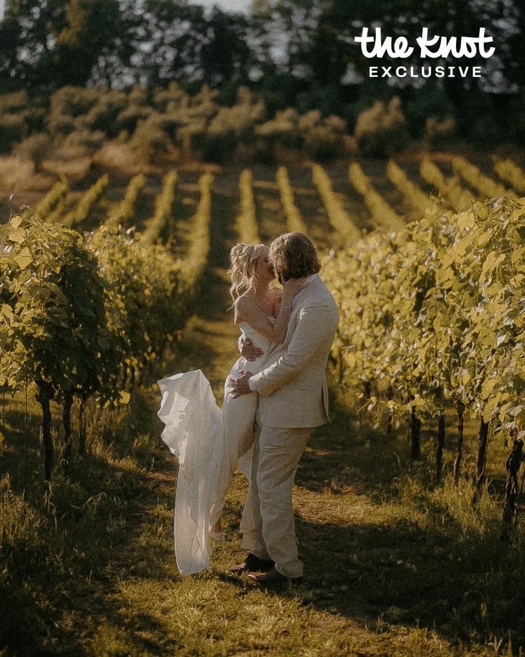 Foto do casamento de Hunter King e Chris Copier
