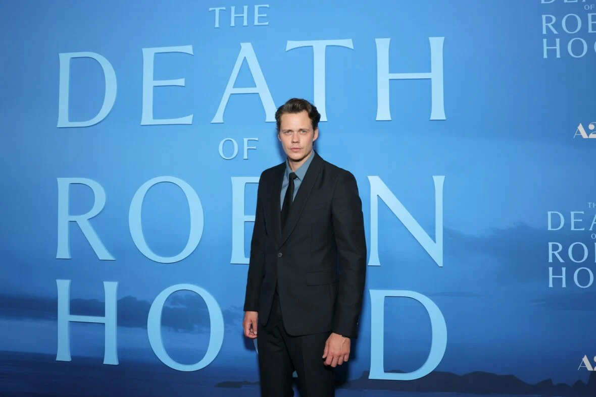 Hugh Jackman na estreia de A Morte de Robin Hood
