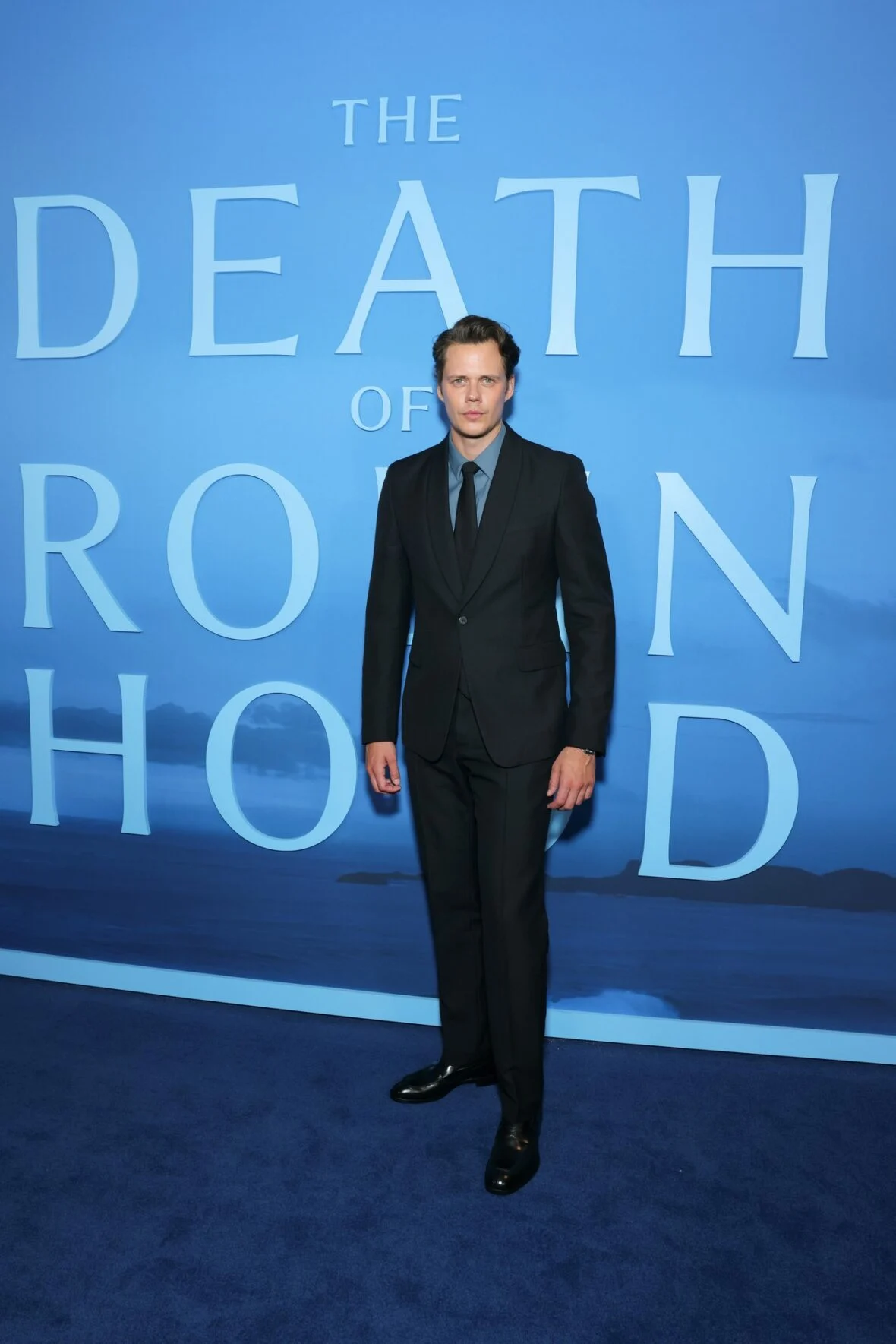 Hugh Jackman na estreia de A Morte de Robin Hood