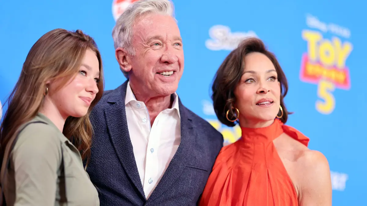 Elizabeth Allen-Dick Tim Allen and Jane Hajduk attending Toy Story 5 premiere at Dolby Theatre Los Angeles