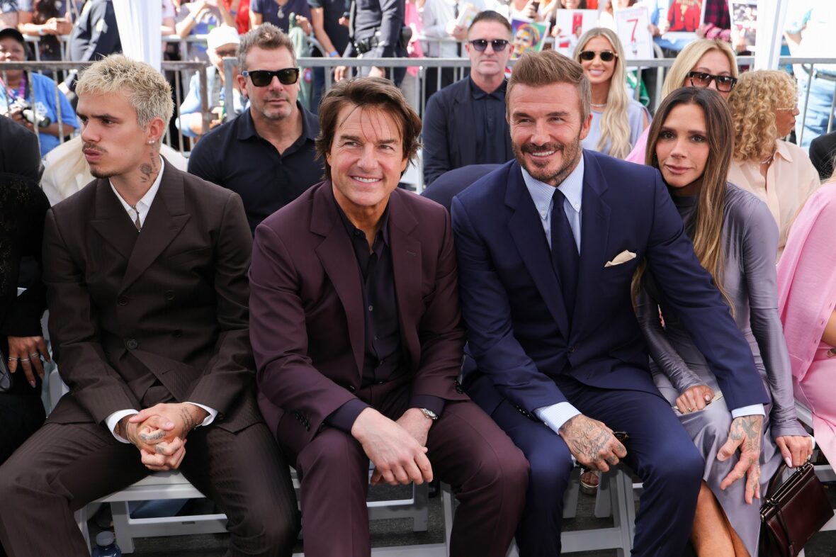 Tom Cruise na cerimônia da estrela de David Beckham