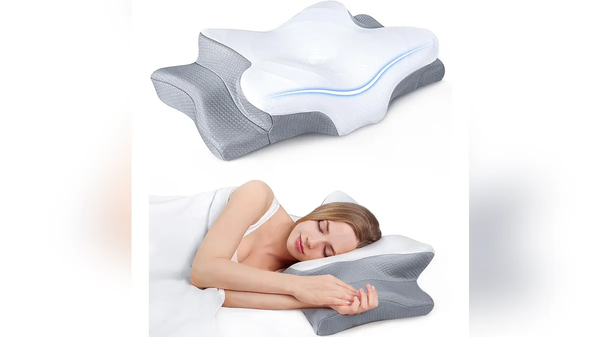 The breathable memory foam helps keep you cool and comfortable.