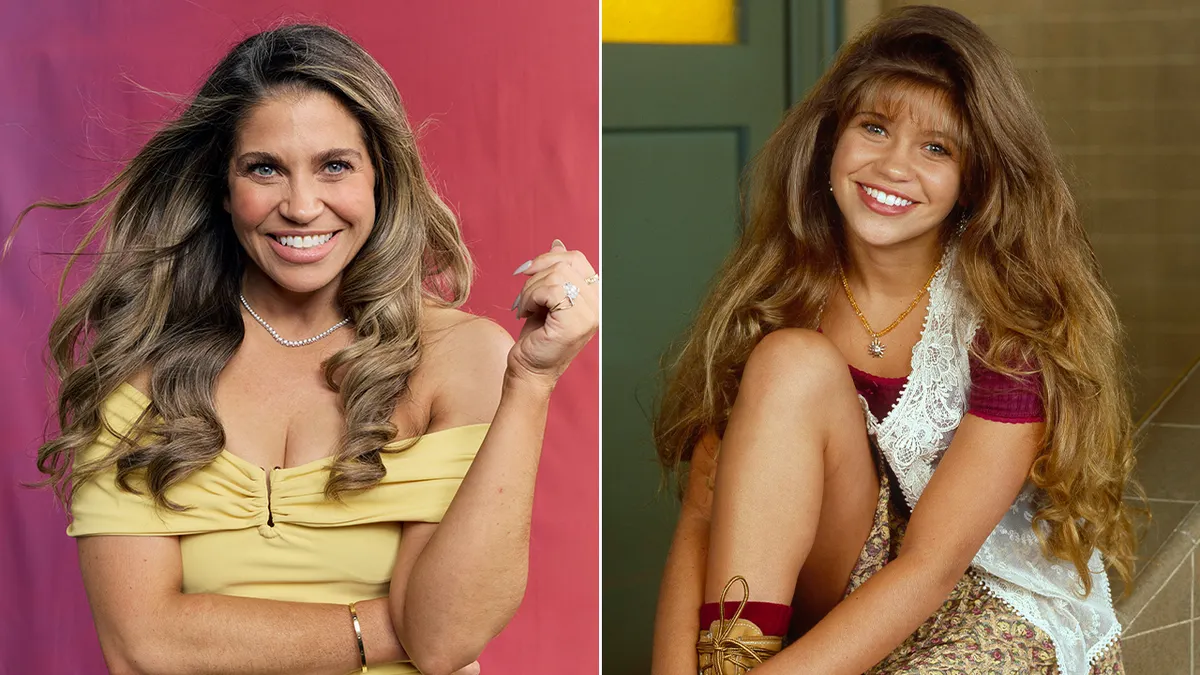 Danielle Fishel now and as a child star