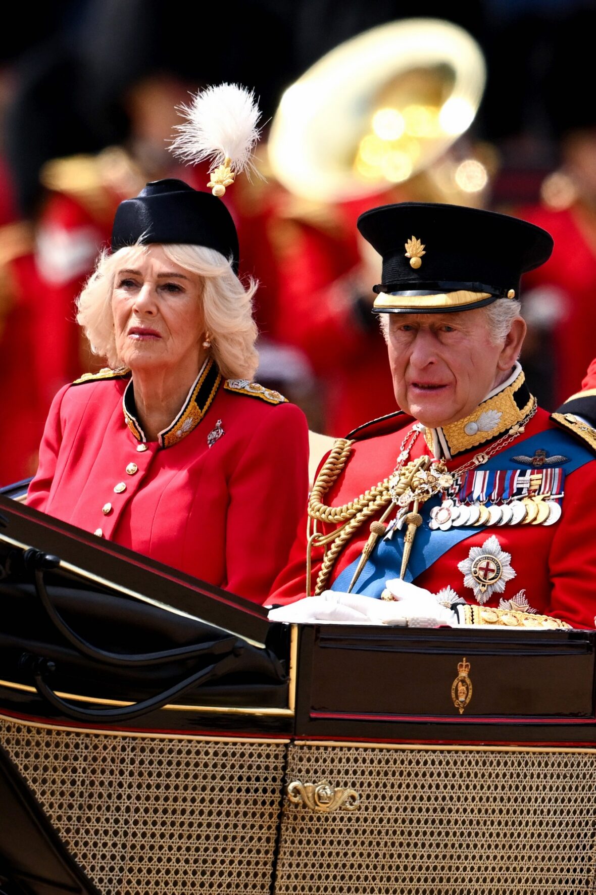 Família Real Britânica em Trooping the Color