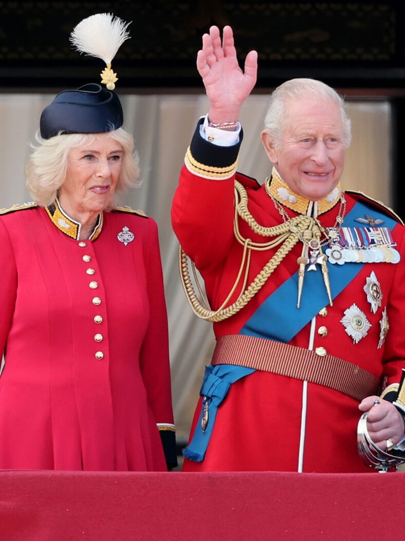 Família Real Britânica em Trooping the Color