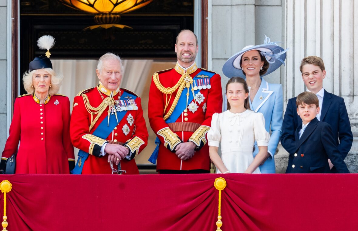 Família Real Britânica em Trooping the Color