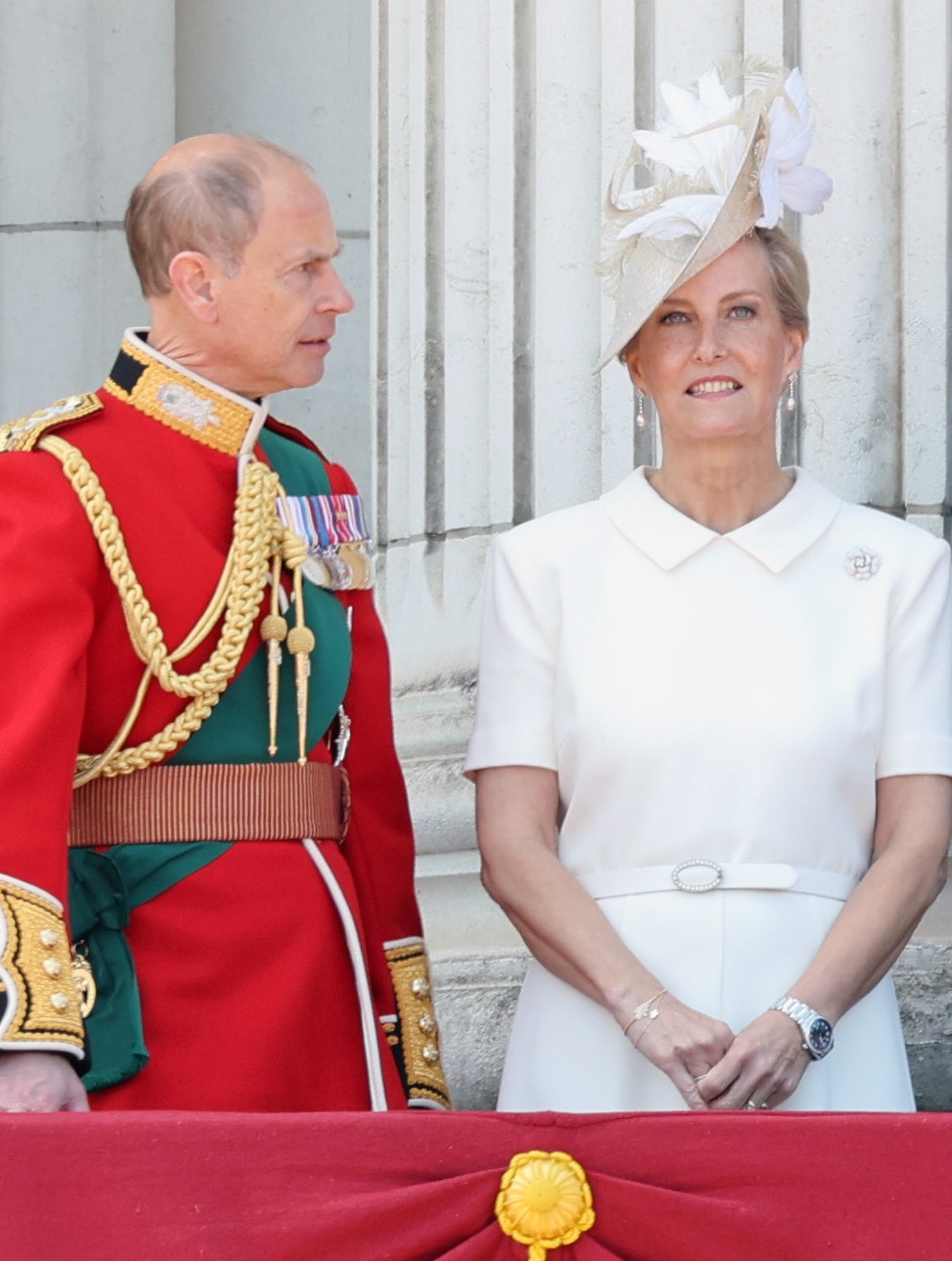 Família Real Britânica em Trooping the Color