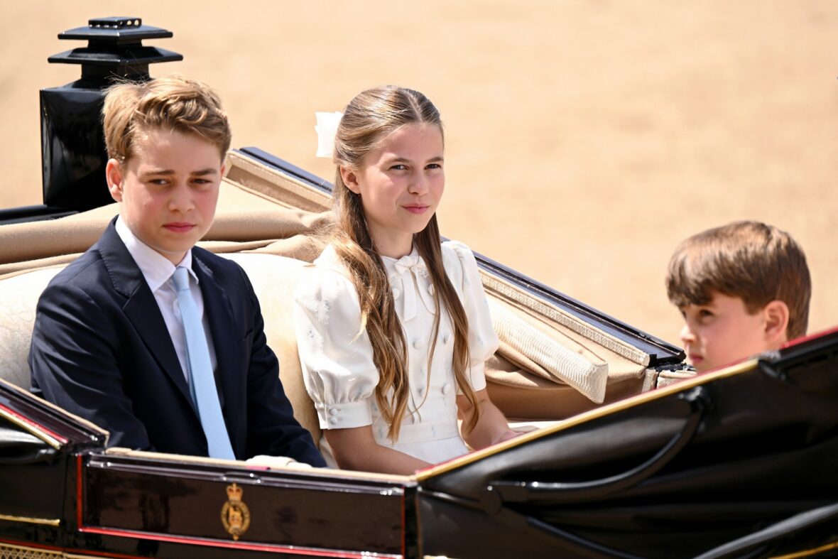 Família Real Britânica em Trooping the Color