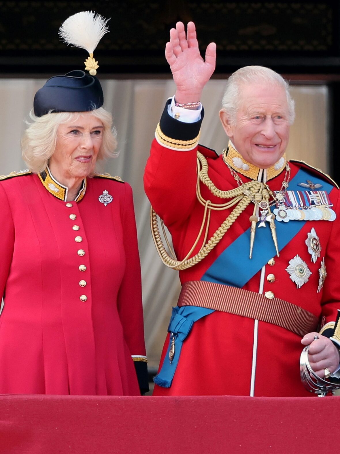 Família Real Britânica em Trooping the Color