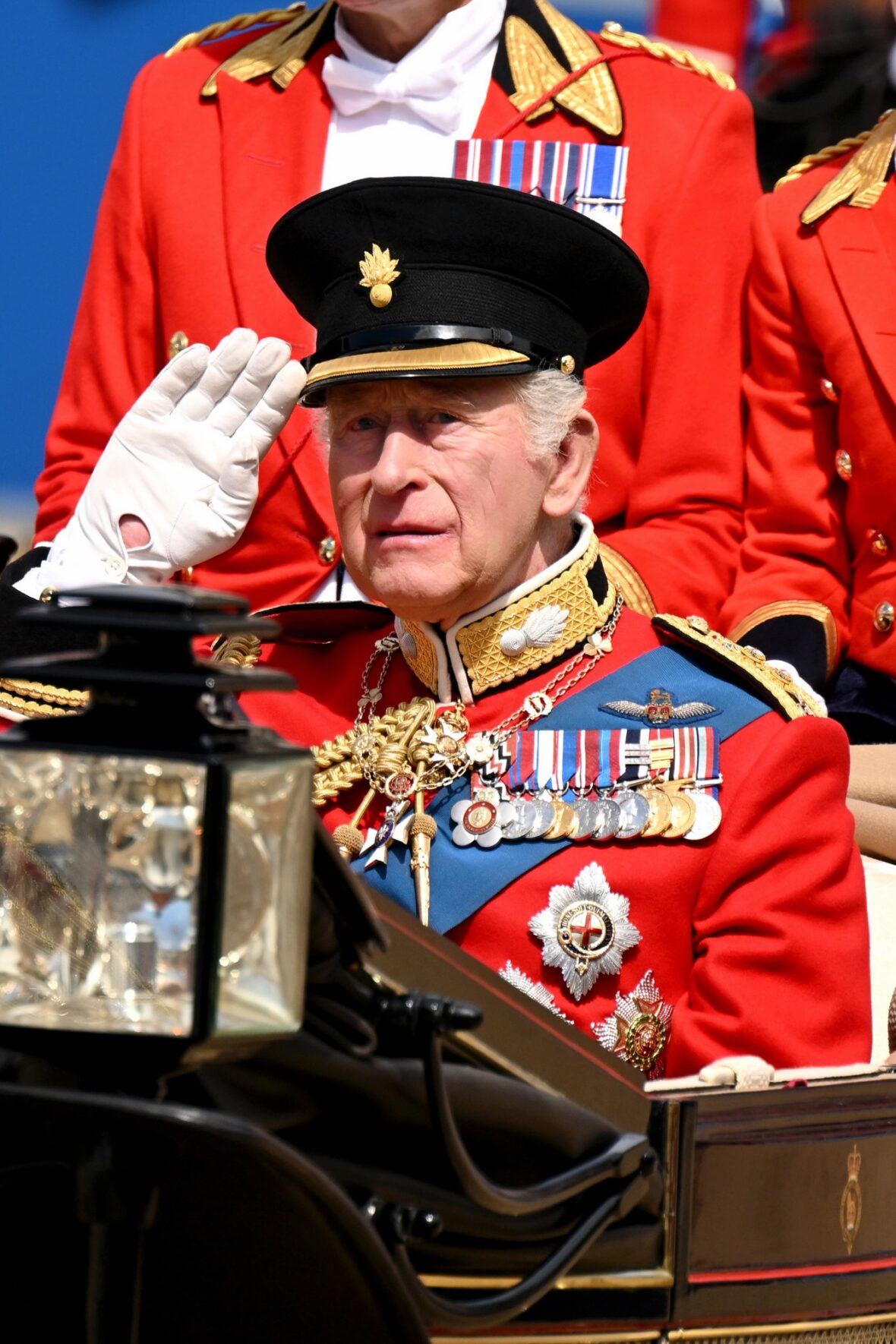 Família Real Britânica em Trooping the Color