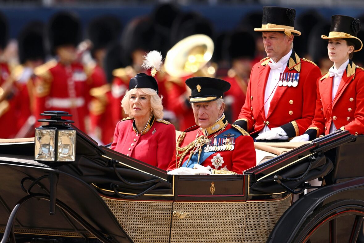 Família Real Britânica em Trooping the Color