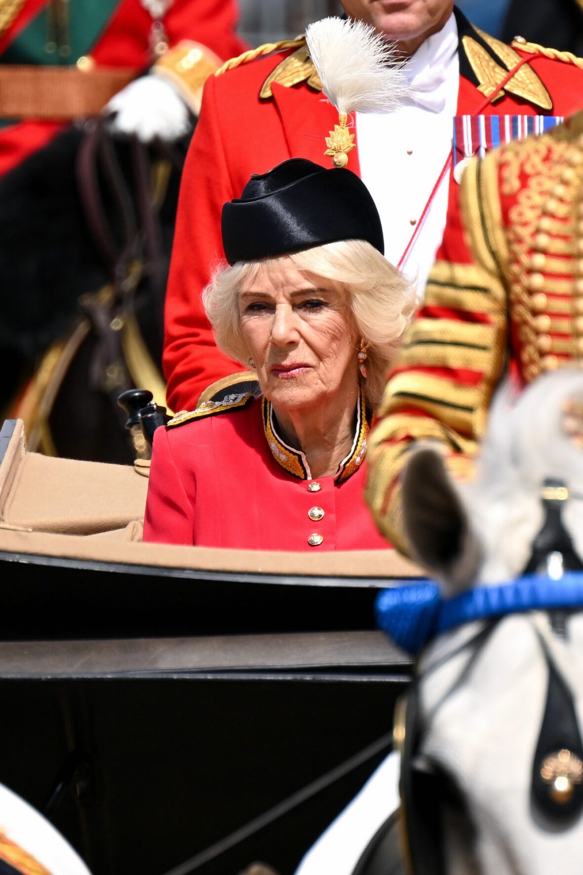 Família Real Britânica em Trooping the Color