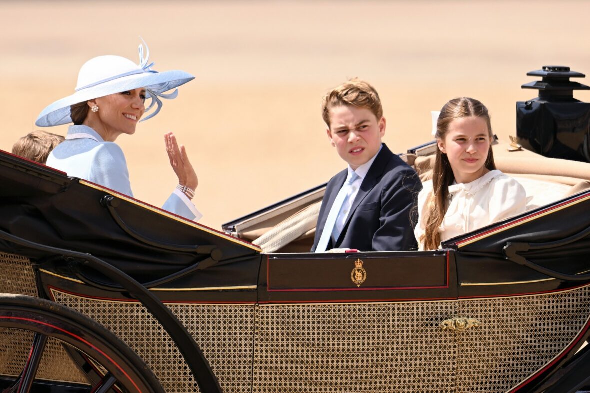 Família Real Britânica em Trooping the Color