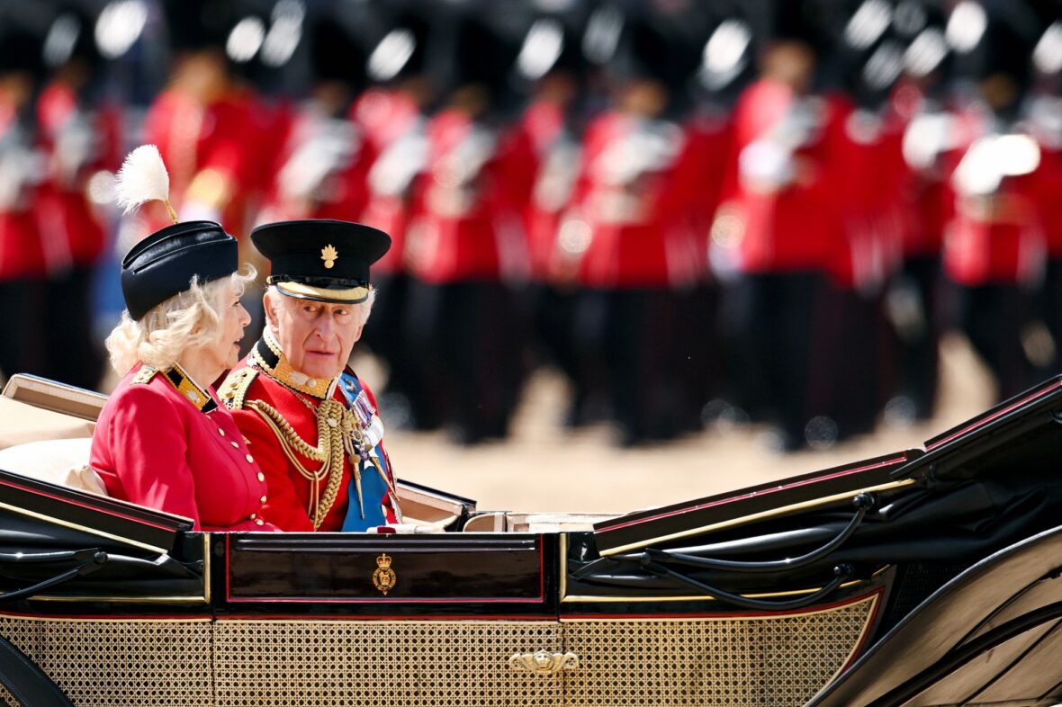 Família Real Britânica em Trooping the Color