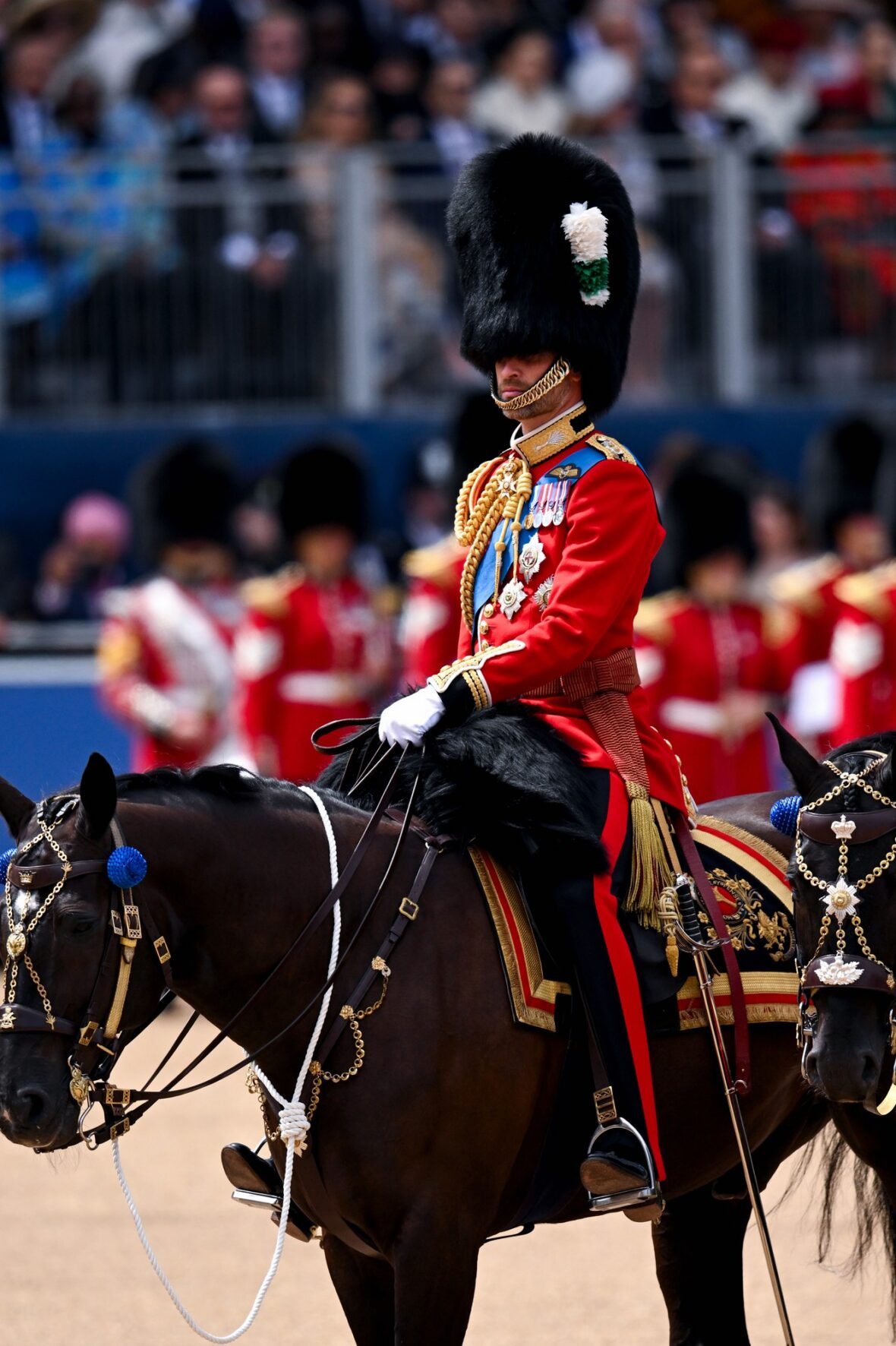 Família Real Britânica em Trooping the Color