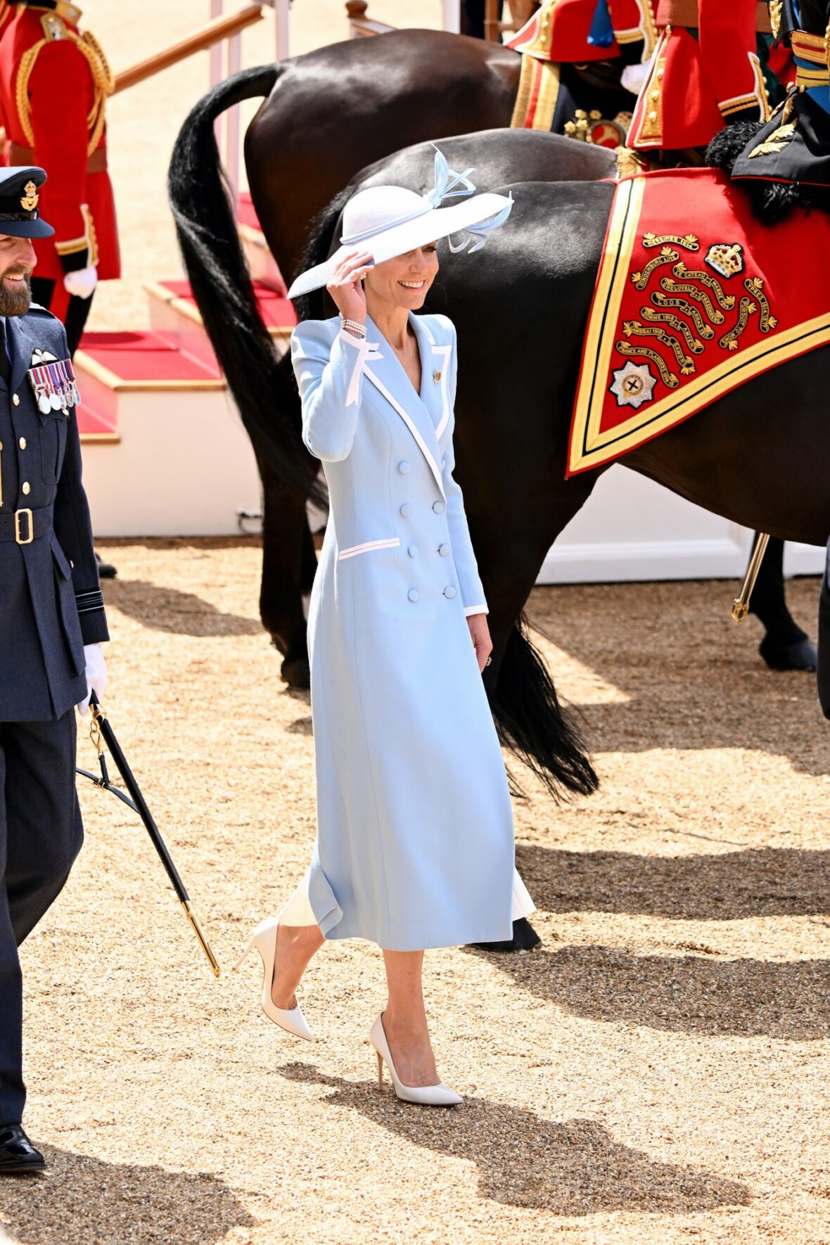 Família Real Britânica em Trooping the Color