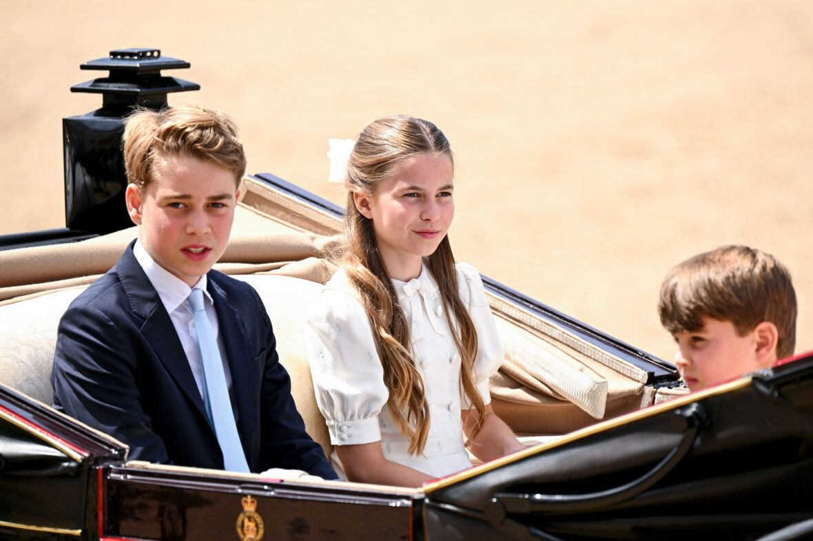 Família Real Britânica em Trooping the Color