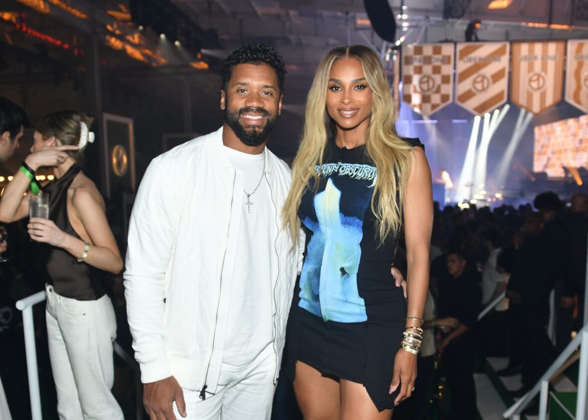 Russell Wilson e Ciara participam da The One Party by Uber