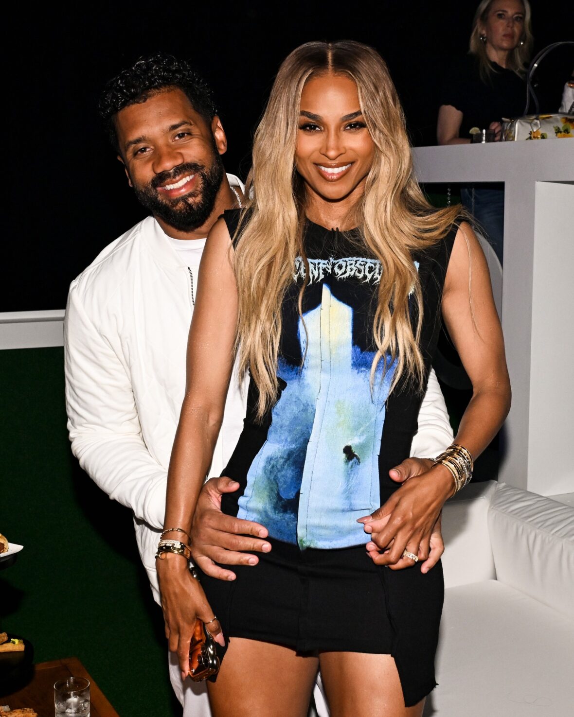 Ciara + Russell Wilson participam da The One Party by Uber em Nova York