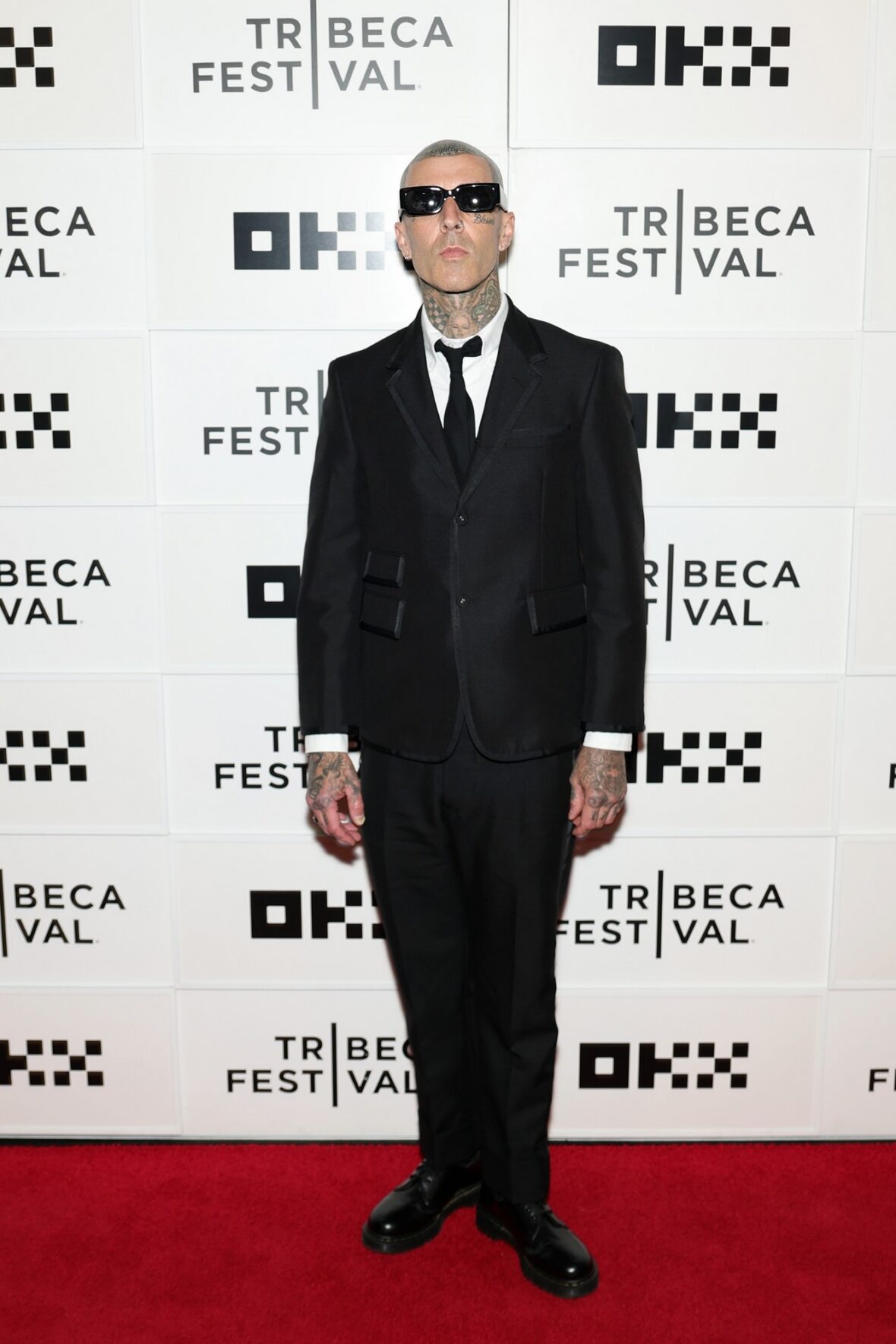 Travis Barker em sua estreia no Tribeca Film Festival