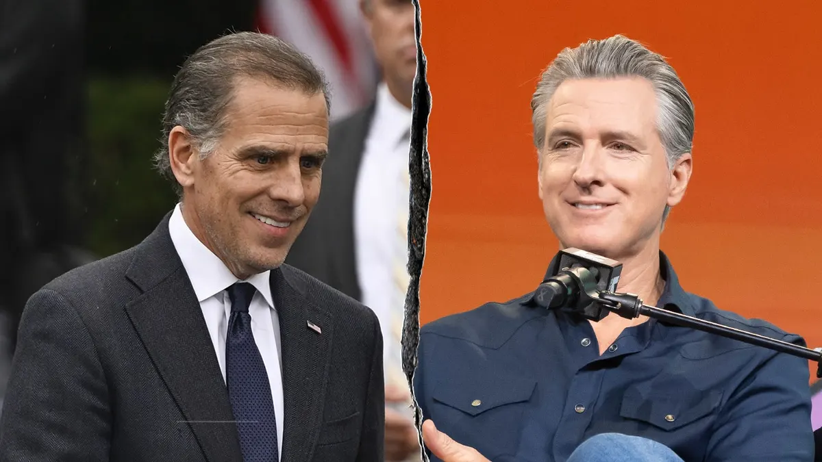Hunter Biden and Gavin Newsom