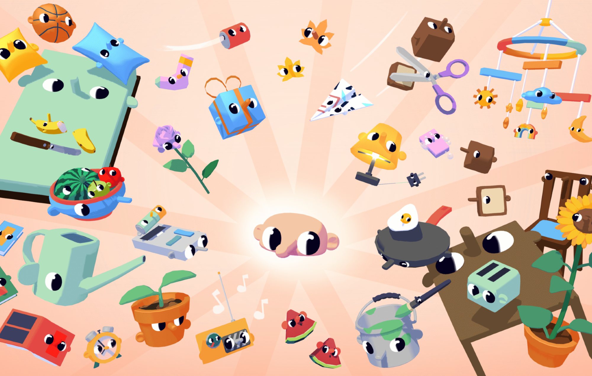 PS Plus July 2026 Games: Henry Halfhead and a number of objects can be seen