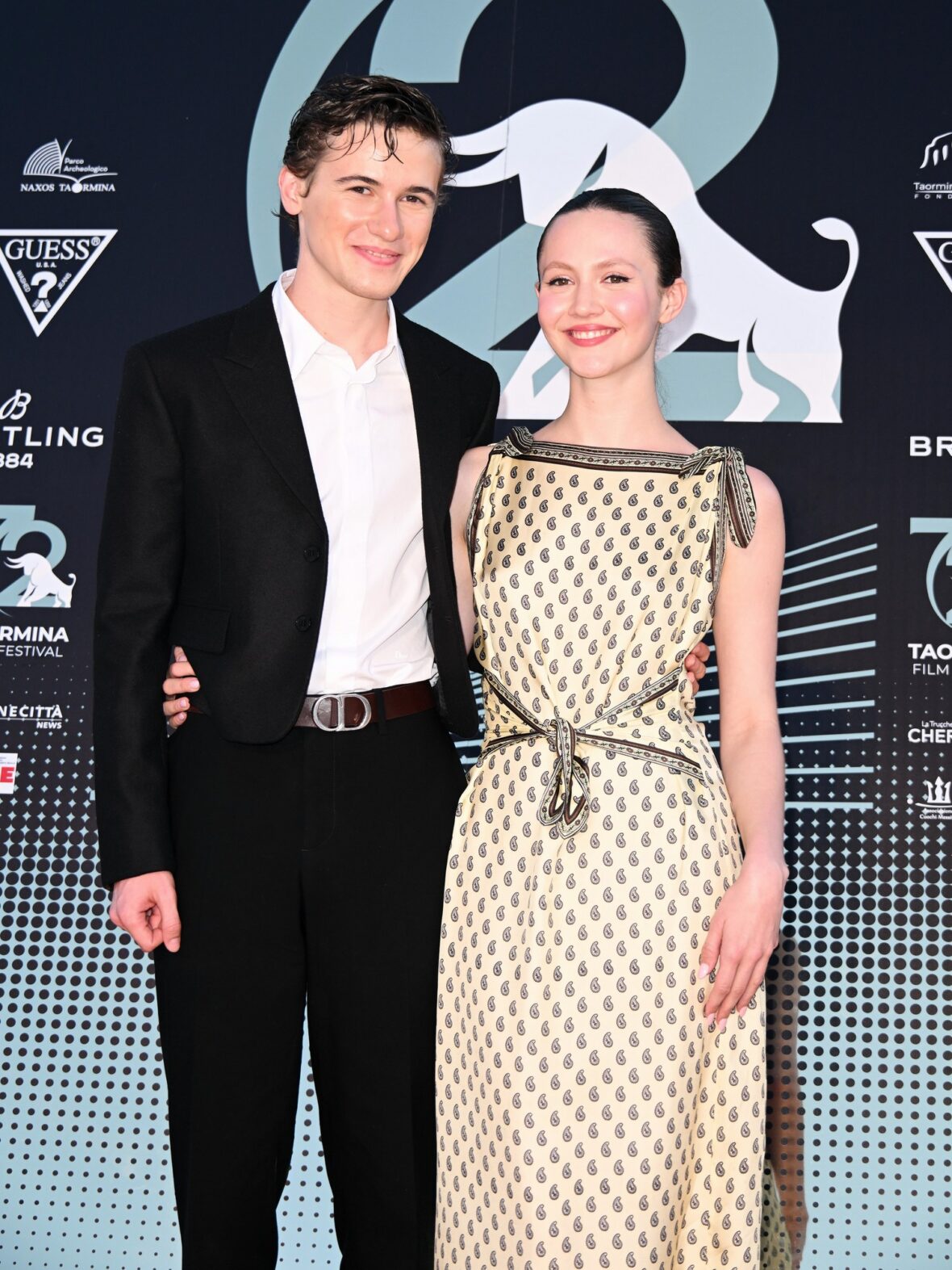 Sam Nivola e Iris Apatow no Festival de Cinema de Toarmina