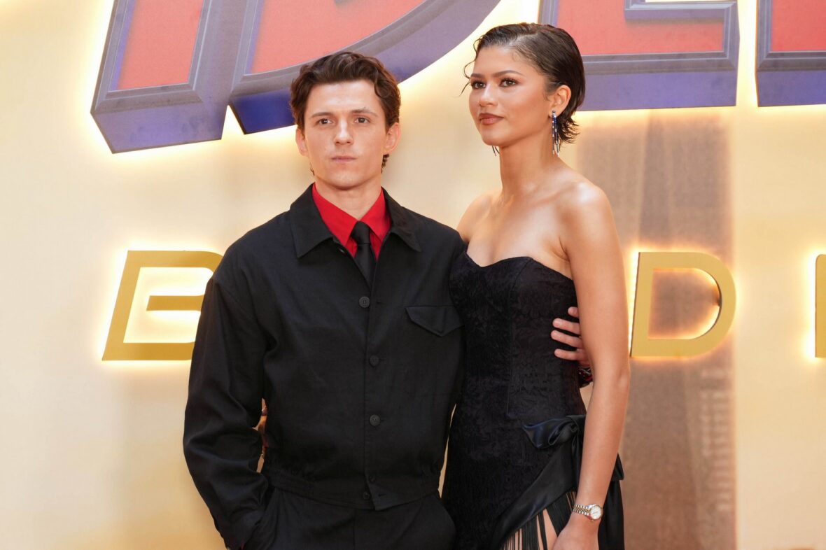 Tom Holland e Zendaya na sessão fotográfica do Novo Dia do Homem-Aranha em Madrid