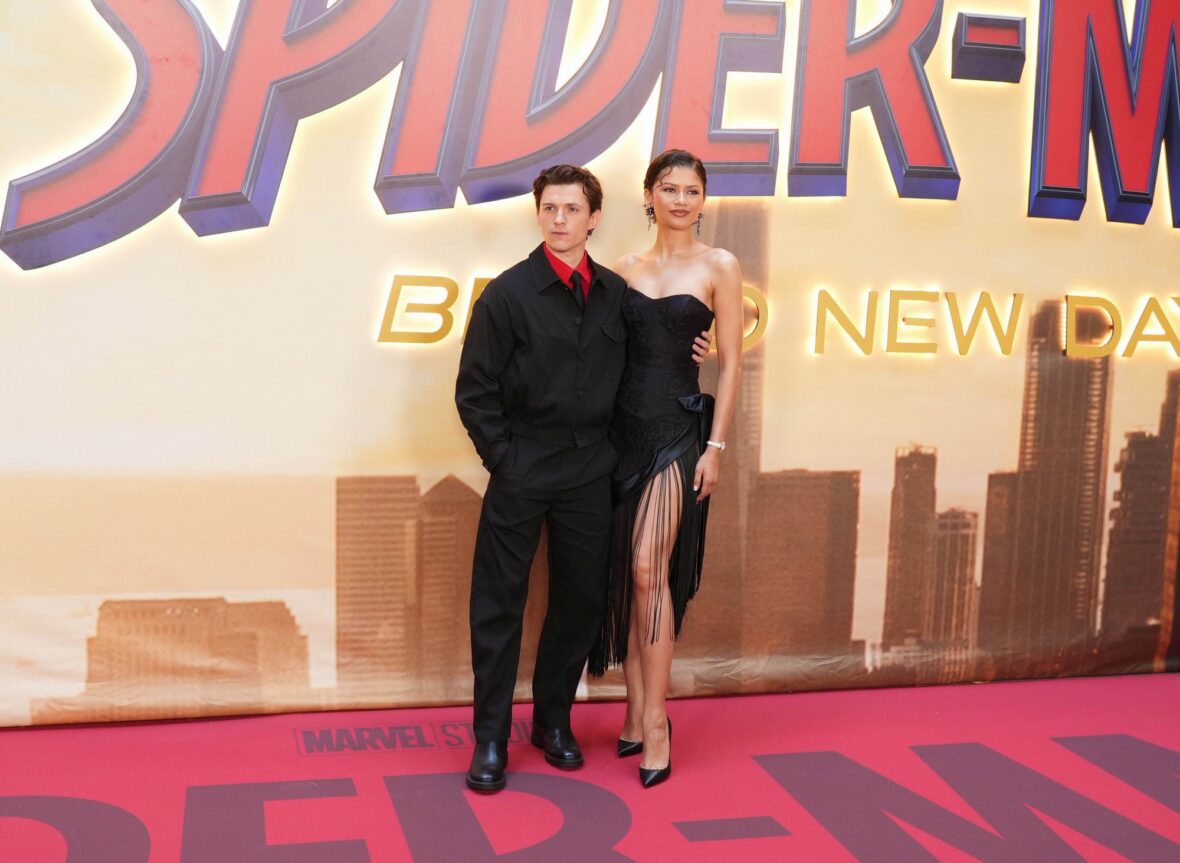 Tom Holland e Zendaya na sessão fotográfica do Novo Dia do Homem-Aranha em Madrid