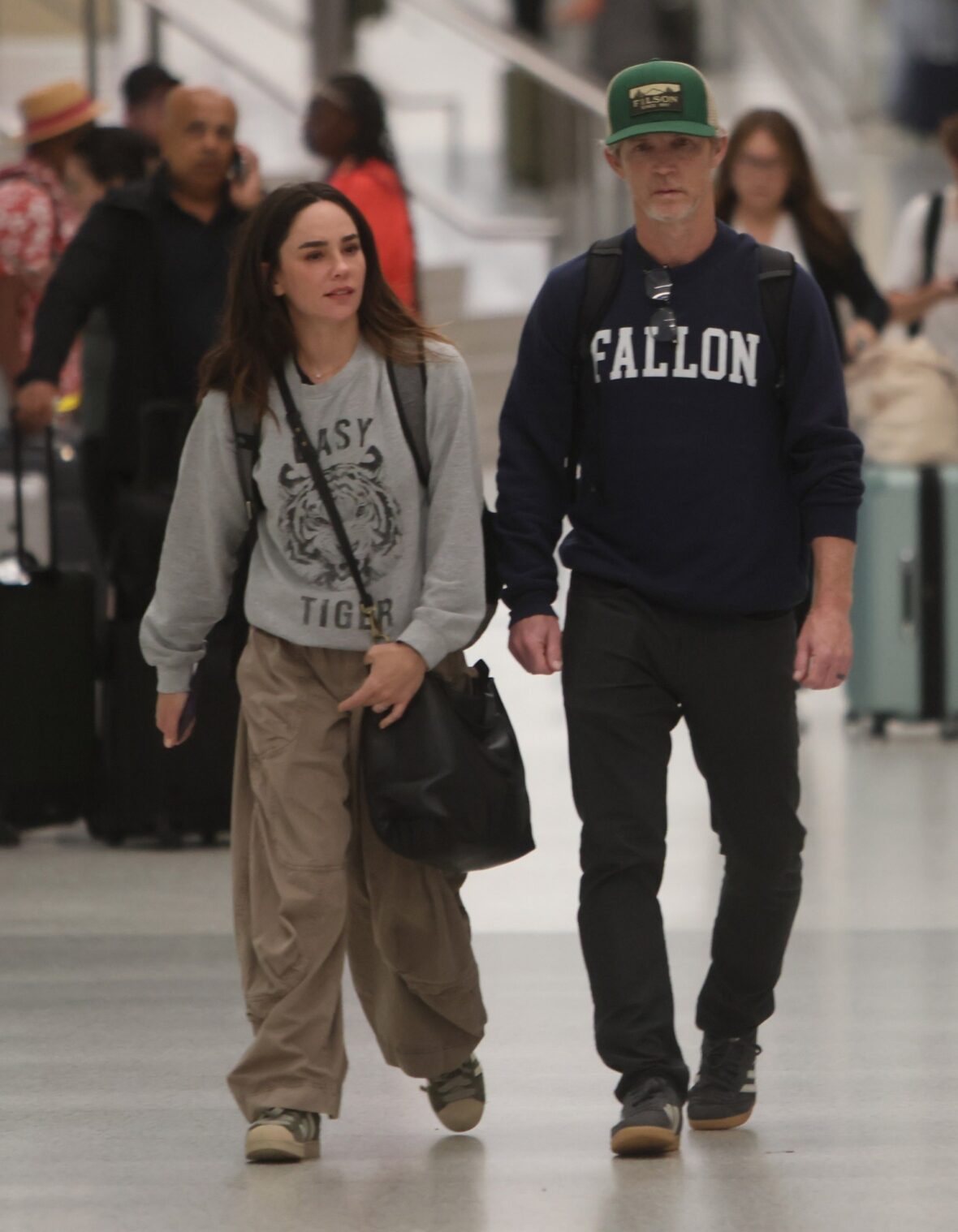 Shawn Hatosy no LAX com Kelly Albanese