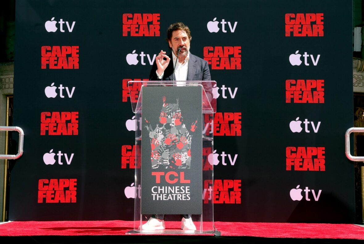 Javier Bardem em sua cerimônia de impressão de mão e pegada no TCL Chinese Theatre