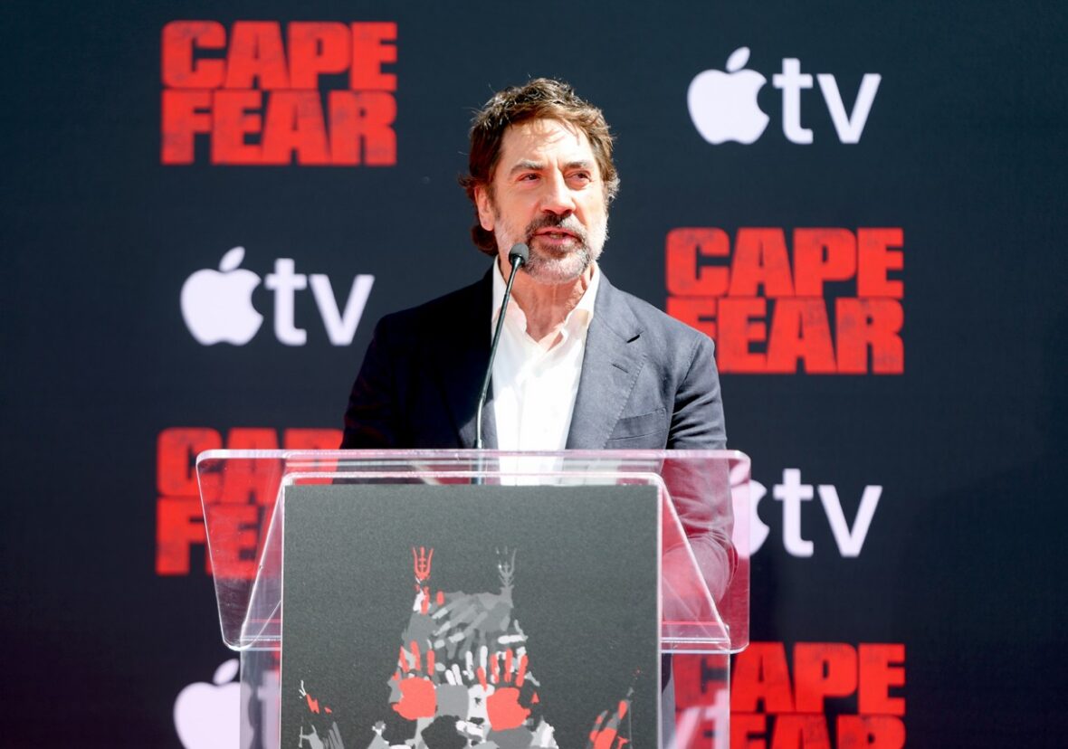 Javier Bardem em sua cerimônia de impressão de mão e pegada no TCL Chinese Theatre