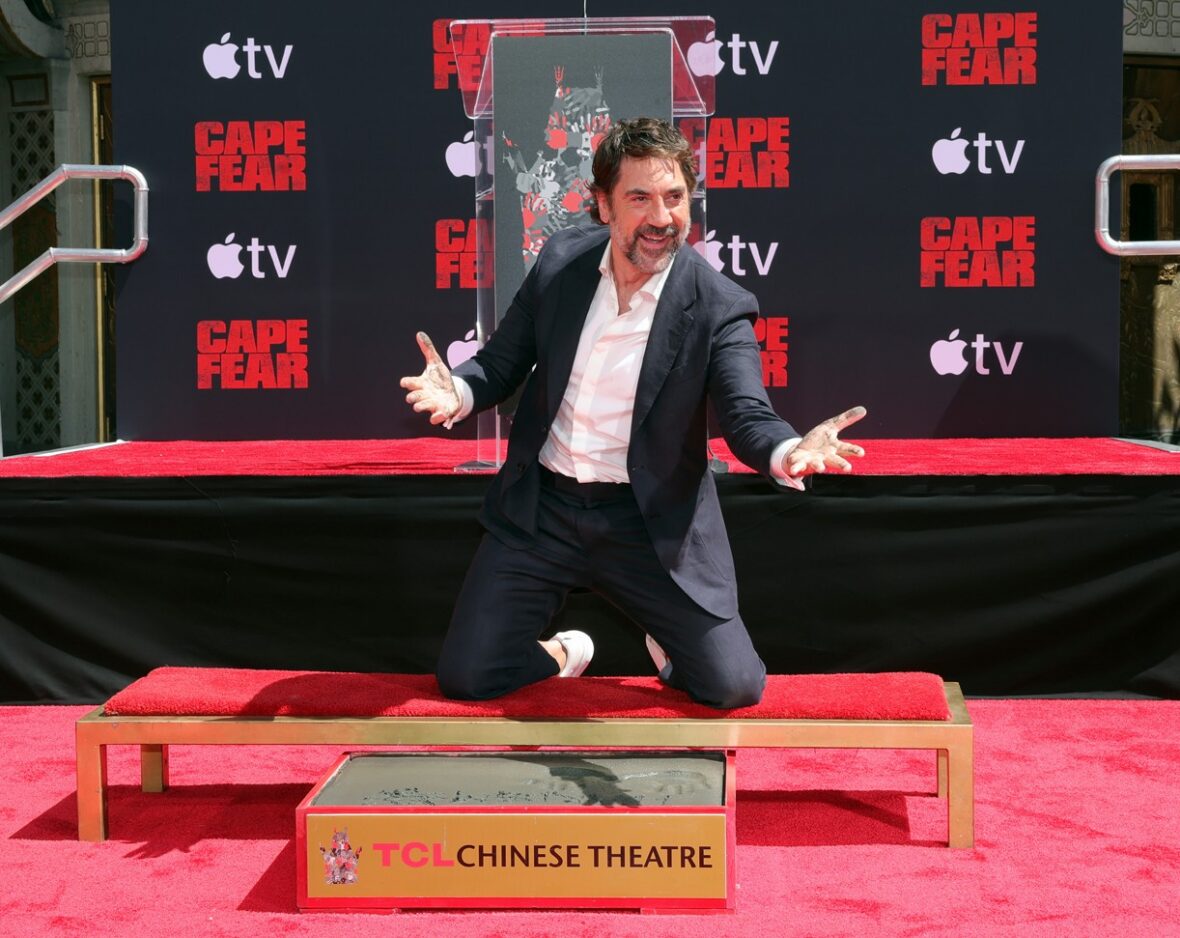Javier Bardem em sua cerimônia de impressão de mão e pegada no TCL Chinese Theatre