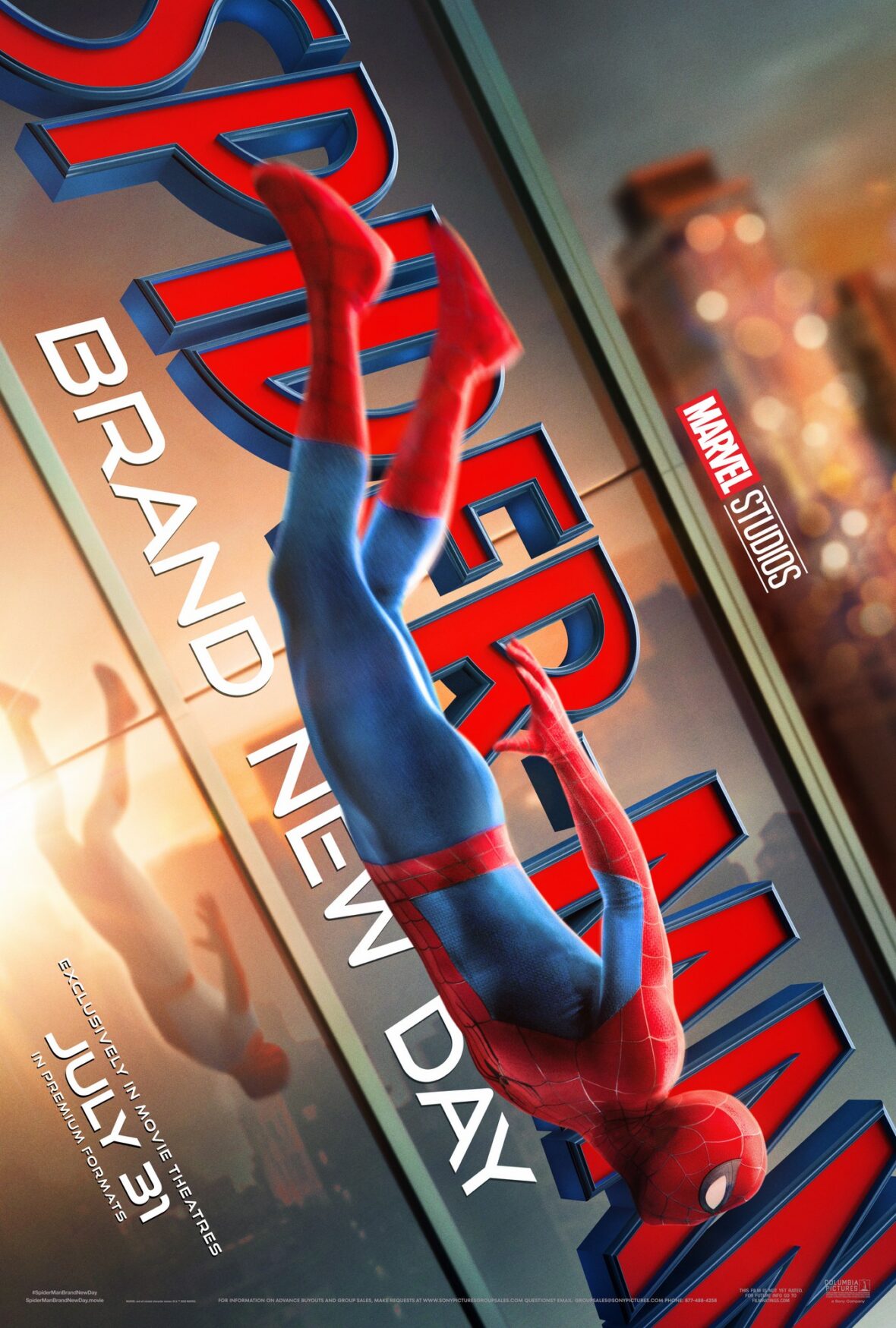Novo pôster de Homem-Aranha: Novo Dia