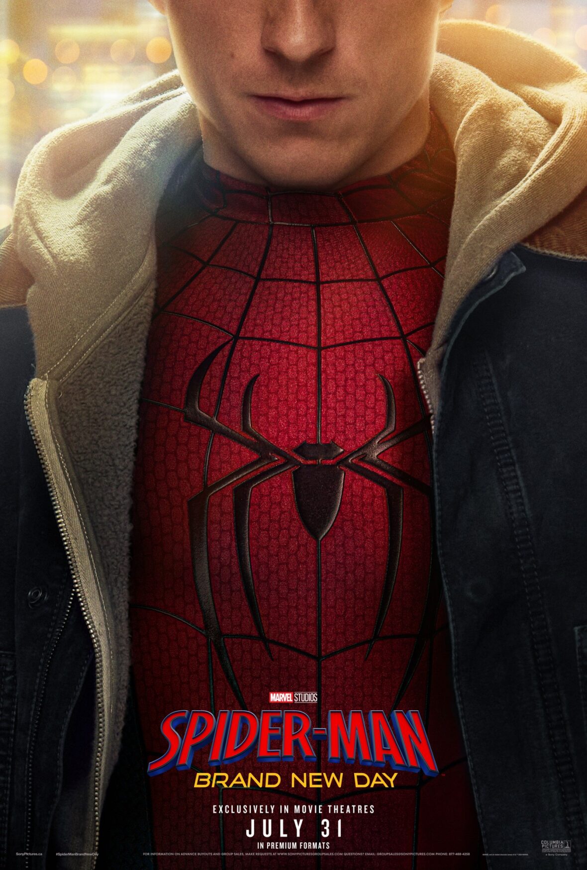 Novo pôster de Homem-Aranha: Novo Dia