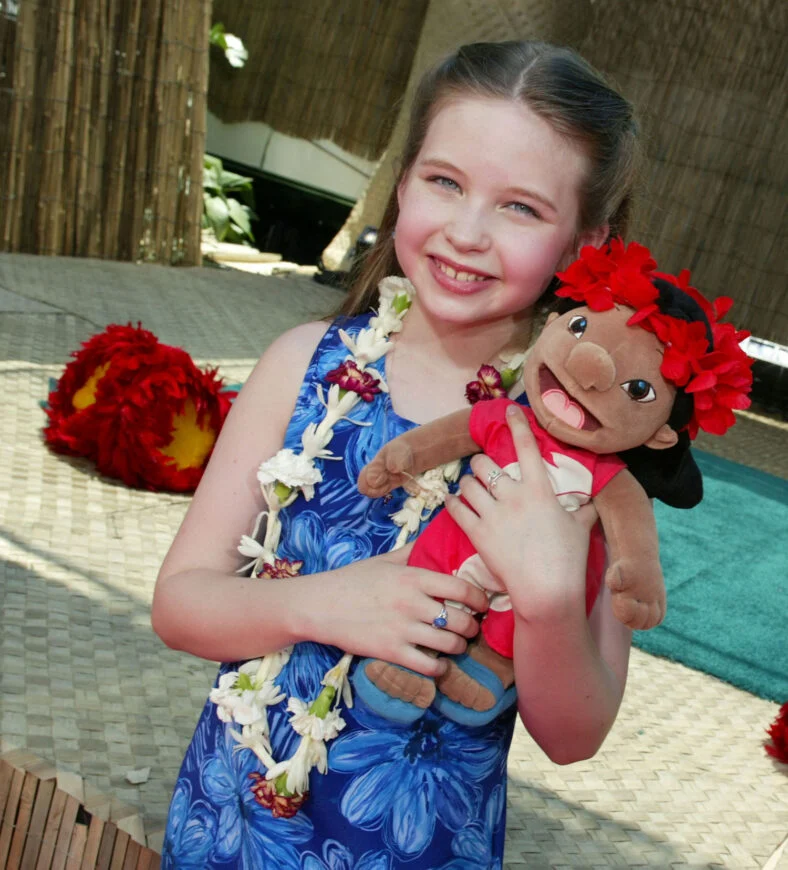 Daveigh Chase na estreia de Lilo e Stitch quando criança
