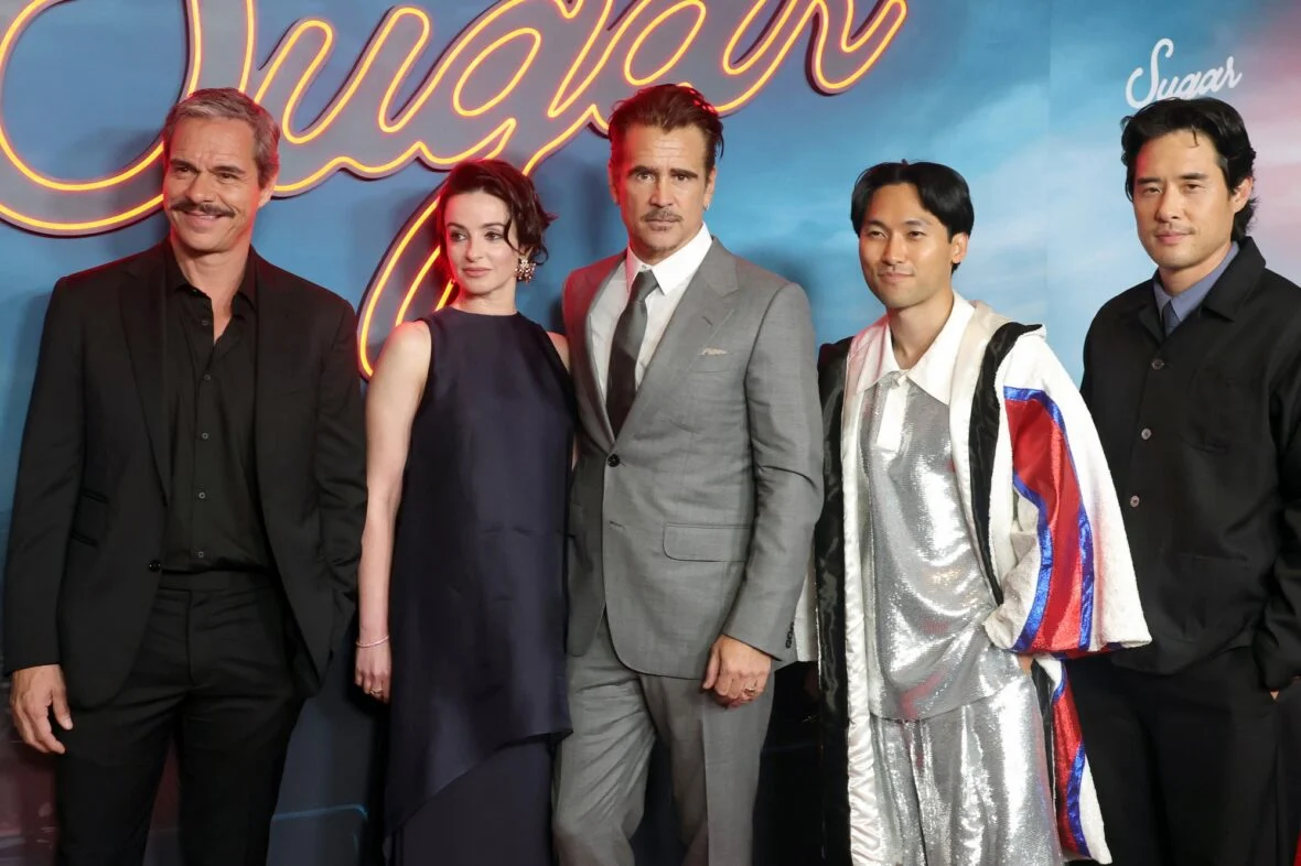 Colin Farrell na estreia da 2ª temporada de Sugar