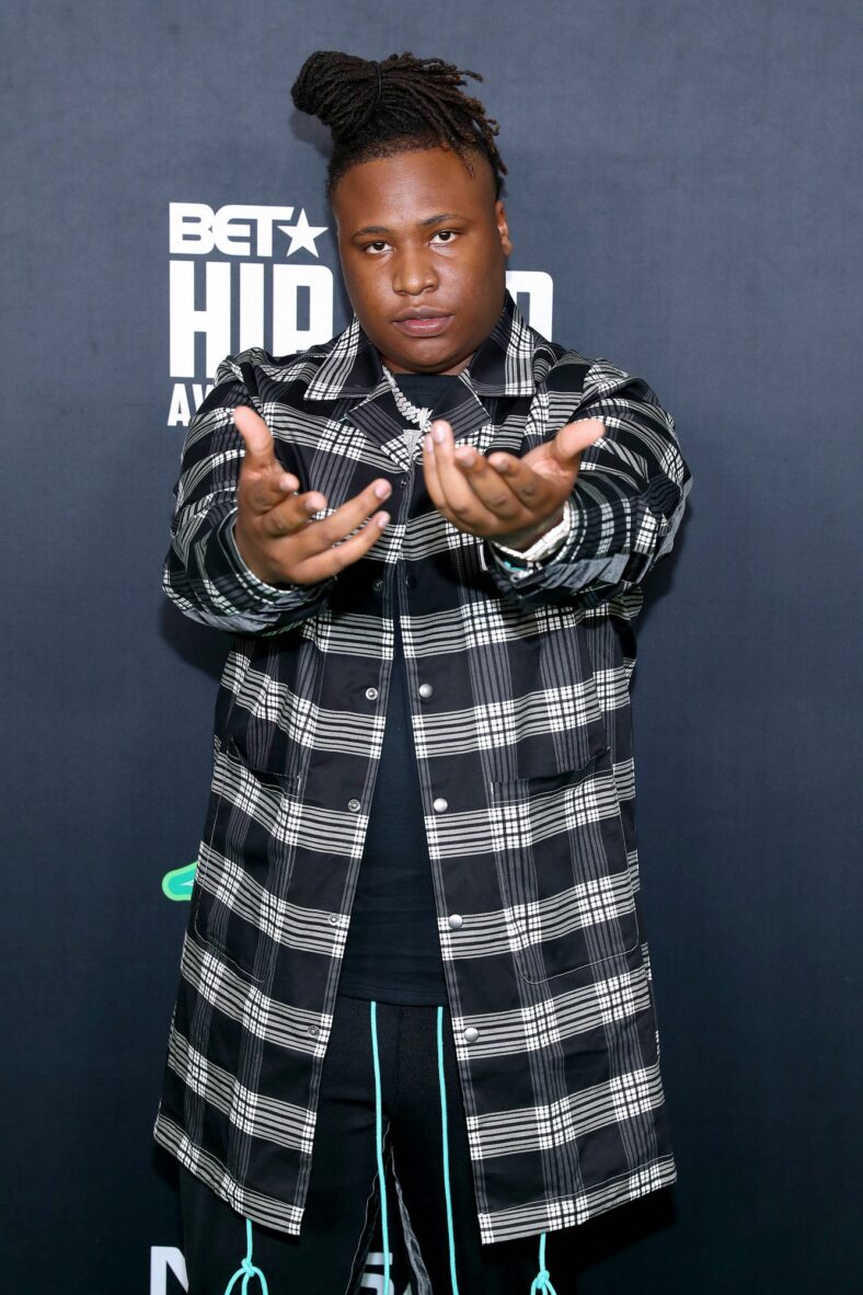 Foto de Tay Keith da aparição anterior no tapete vermelho