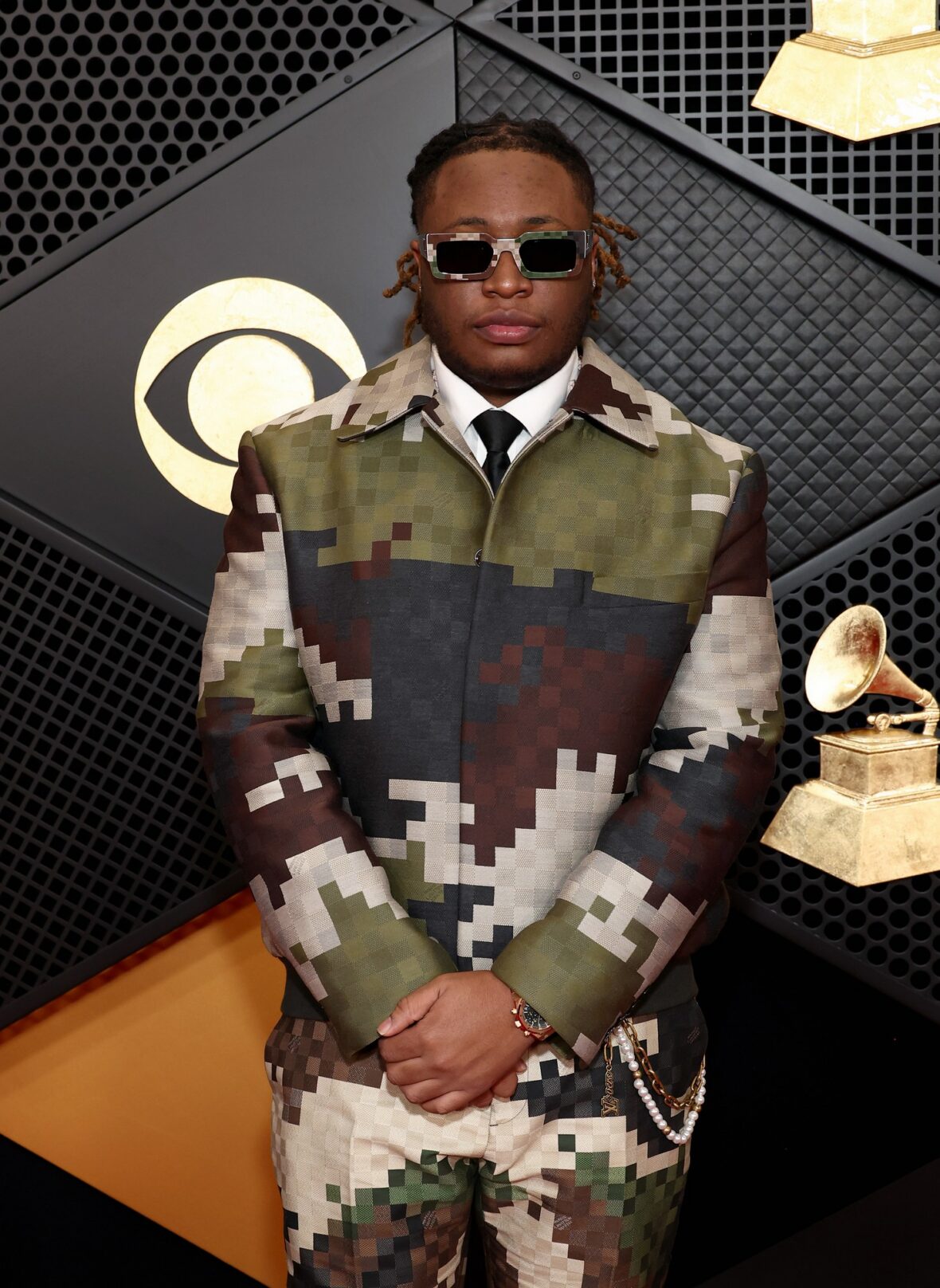 Foto de Tay Keith da aparição anterior no tapete vermelho