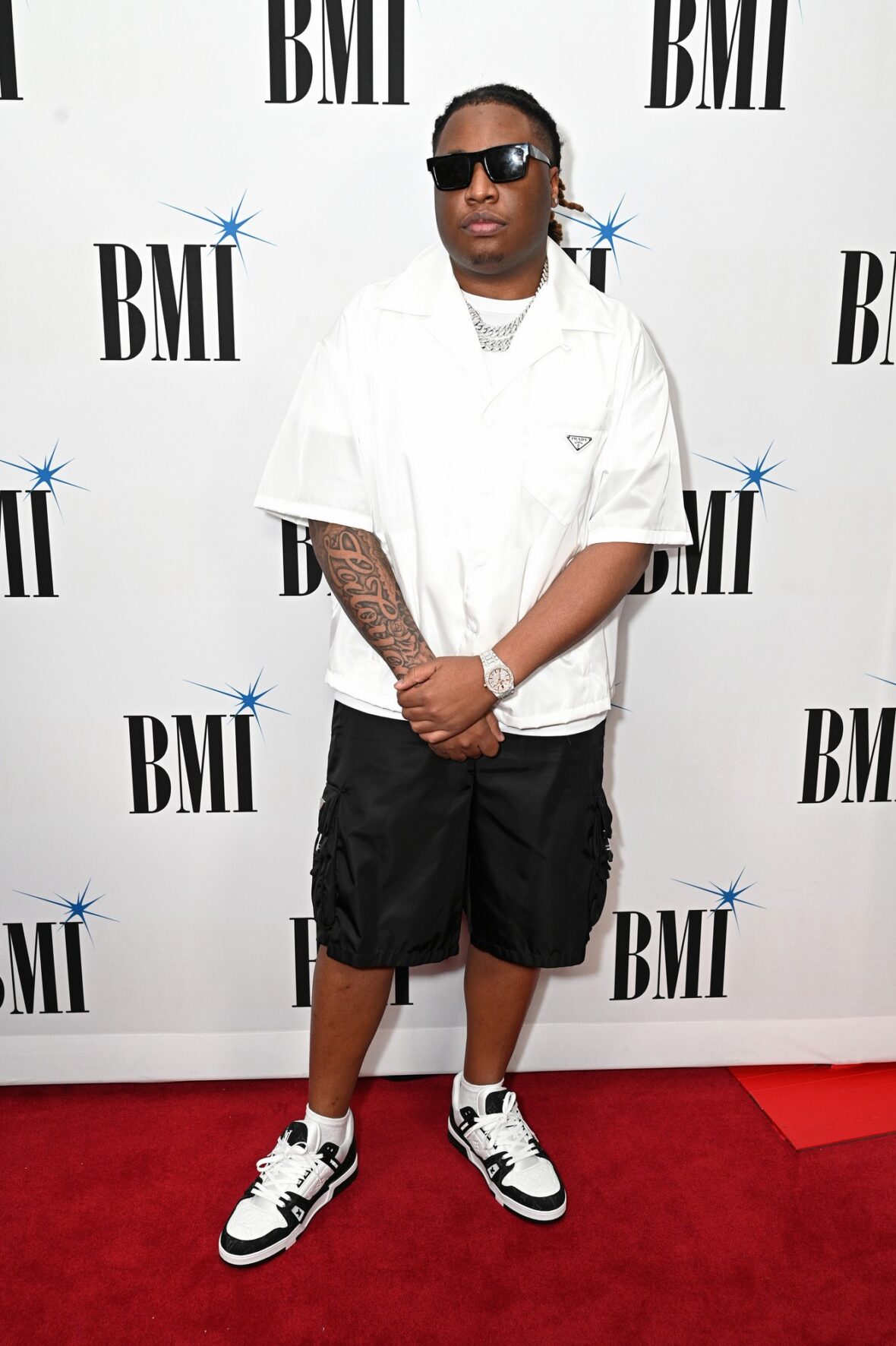 Foto de Tay Keith da aparição anterior no tapete vermelho