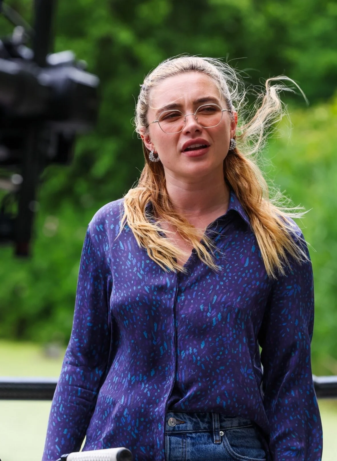 Florence Pugh e Andy Samberg filmando um novo filme 42,6 anos no Central Park