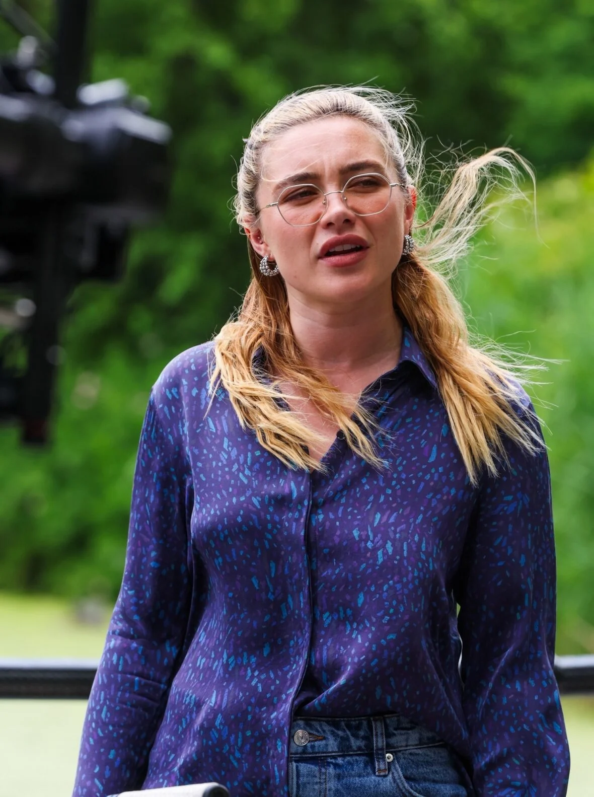 Florence Pugh e Andy Samberg filmando um novo filme 42,6 anos no Central Park
