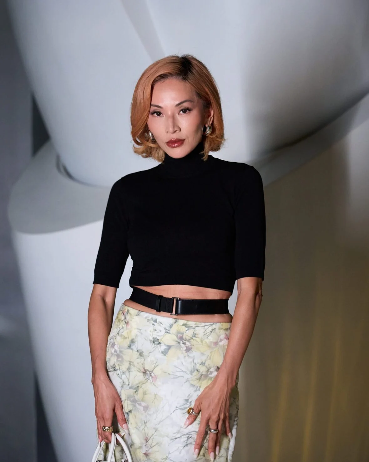 Tina Leung posa no jantar de boas-vindas do Max Mara em Xangai