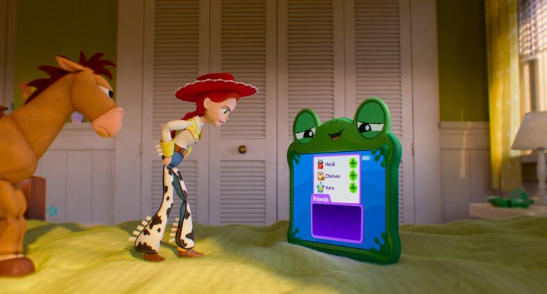 Uma foto de Jessie e Lilypad em Toy Story 5