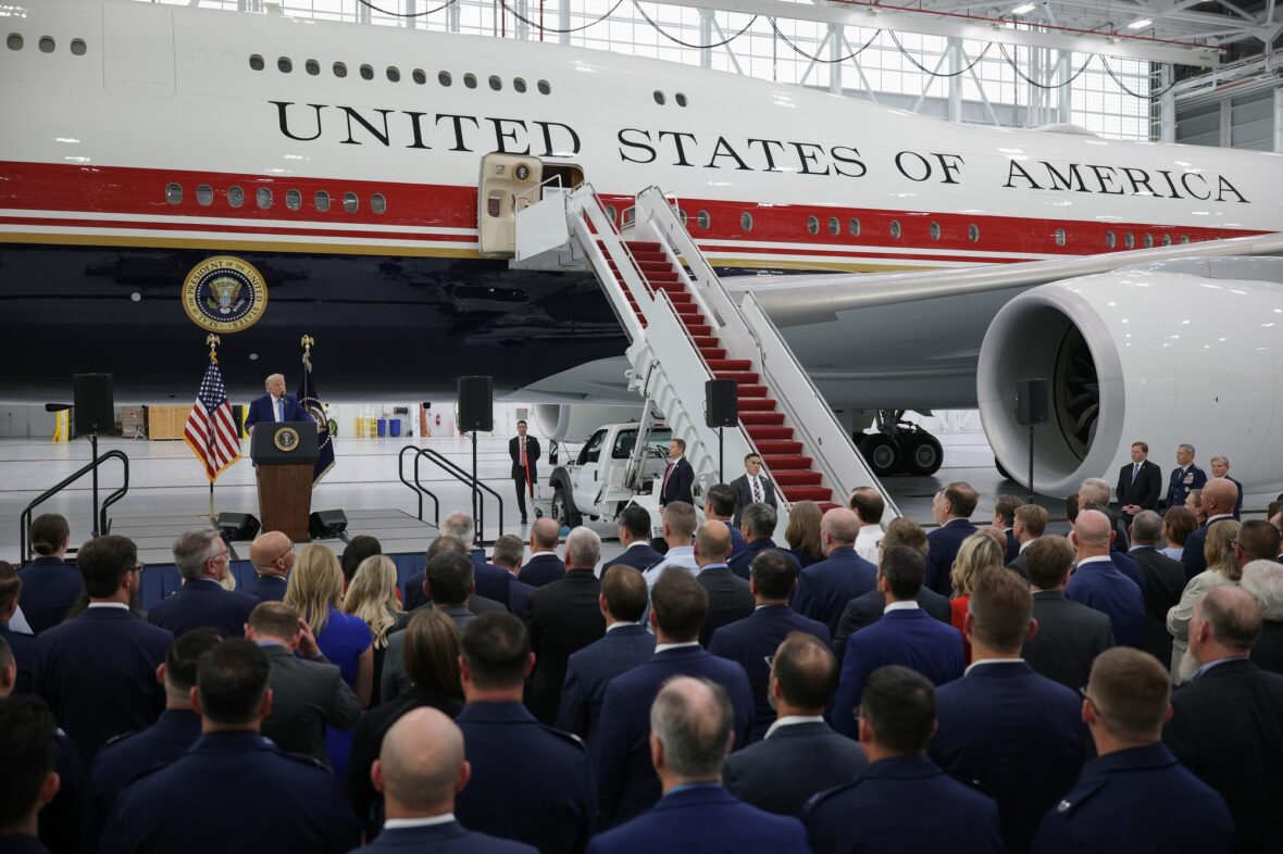 Donald Trump apresenta o novo Air Force One