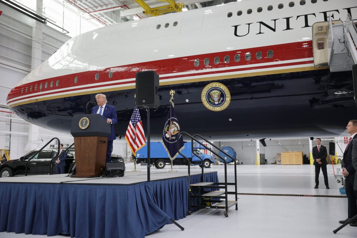 Donald Trump apresenta o novo Air Force One