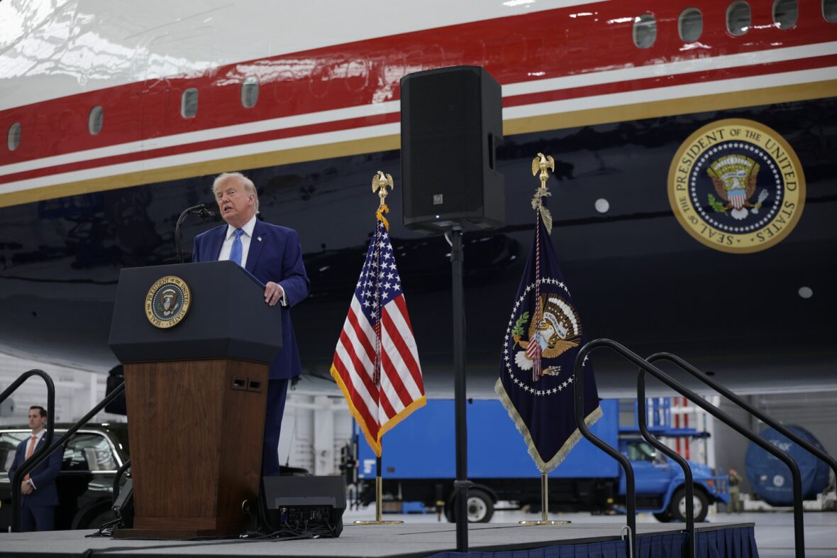 Donald Trump apresenta o novo Air Force One