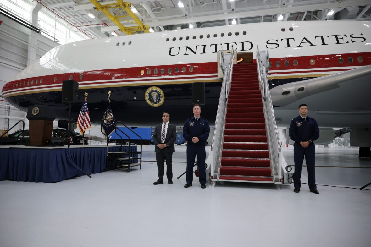 Donald Trump apresenta o novo Air Force One